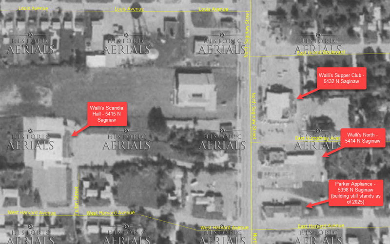 Wallis Drive-In - Wallis Map - 1975 Aerial (newer photo)